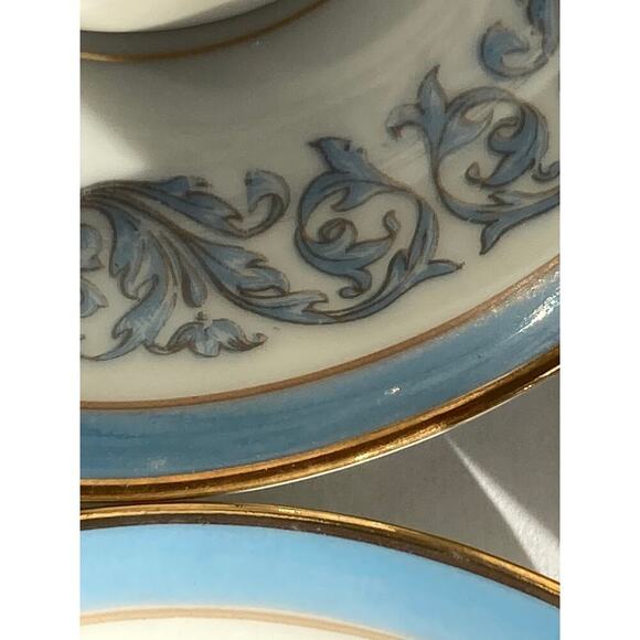 Vtg Charles Ahrenfeldt Limoges Frontenac Footed Demitasse Cups And Saucers 6 Set - Picture 10 of 17